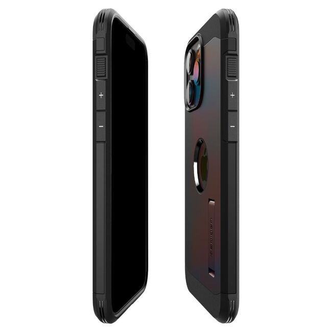 Husa iPhone 15 Pro Spigen Tough Armor MagSafe, negru