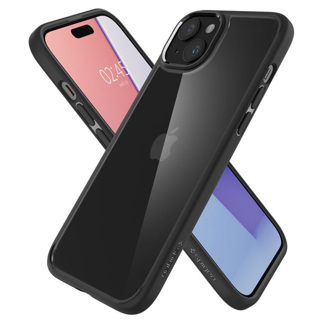 Husa iPhone 15 Spigen Ultra Hybrid, negru