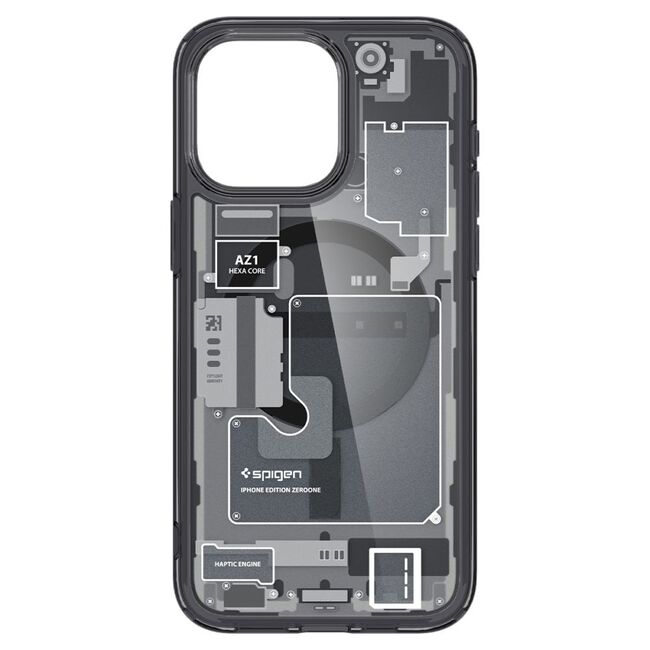 Husa iPhone 15 Pro Spigen Ultra Hybrid MagSafe Zero One, negru