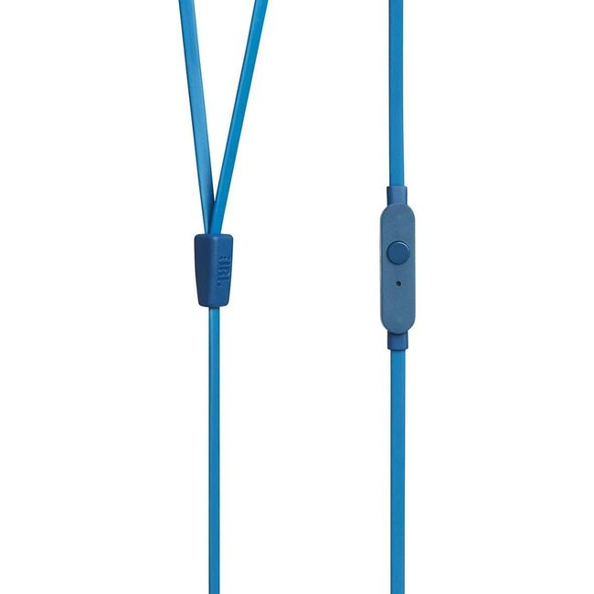Casti audio cu fir, in-ear JBL T110, mufa Jack 3.5mm, albastru