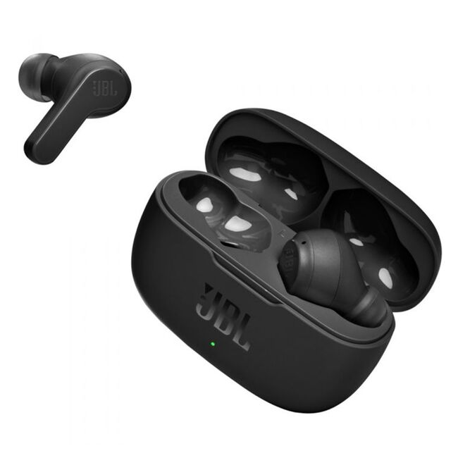 Casti in-ear Bluetooth cu microfon TWS JBL Wave 200, negru