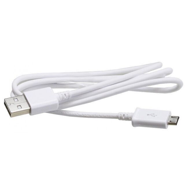 Cablu de date Micro-USB Samsung, 0.8m, alb, bulk, ECB-DU68WE