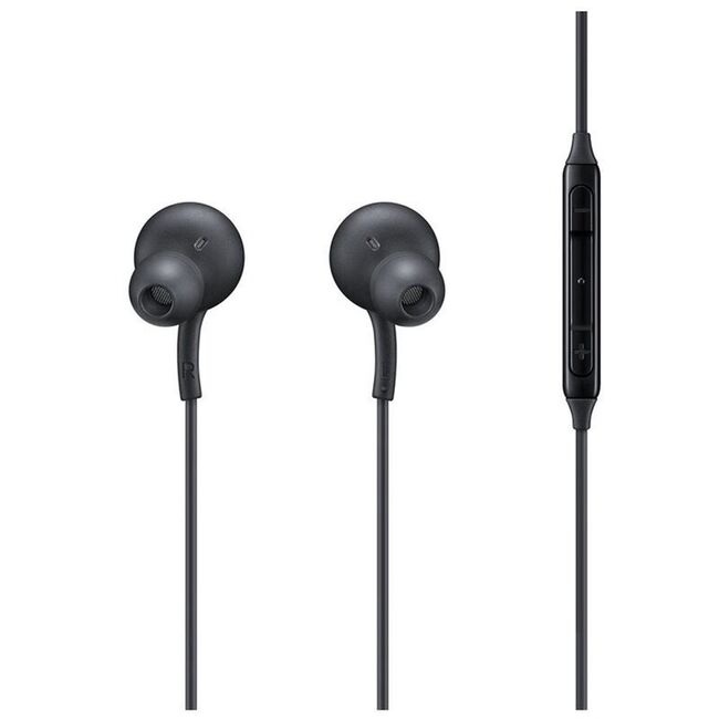 Casti in-ear Samsung AKG, Type-C, microfon, negru, bulk, EO-IC100BBE