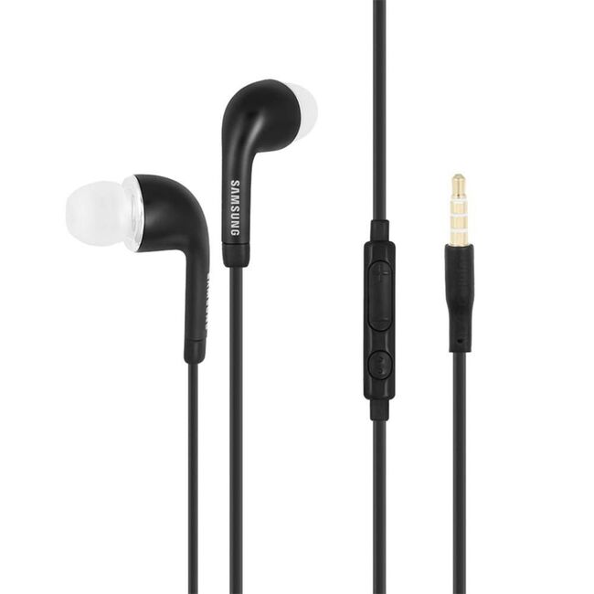 Casti in-ear originale Samsung, microfon, Jack 3.5mm, negru, bulk, EHS64AVFBE