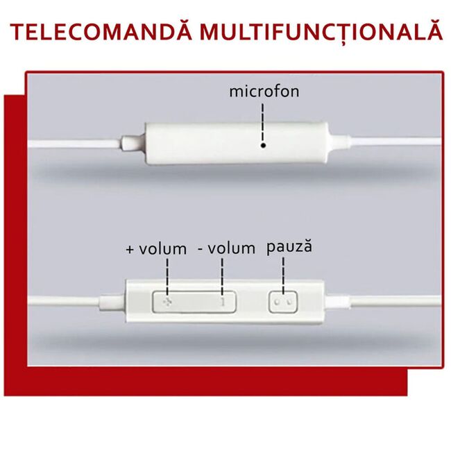 Casti in-ear originale Samsung, microfon, Jack 3.5mm, negru, bulk, EHS64AVFBE