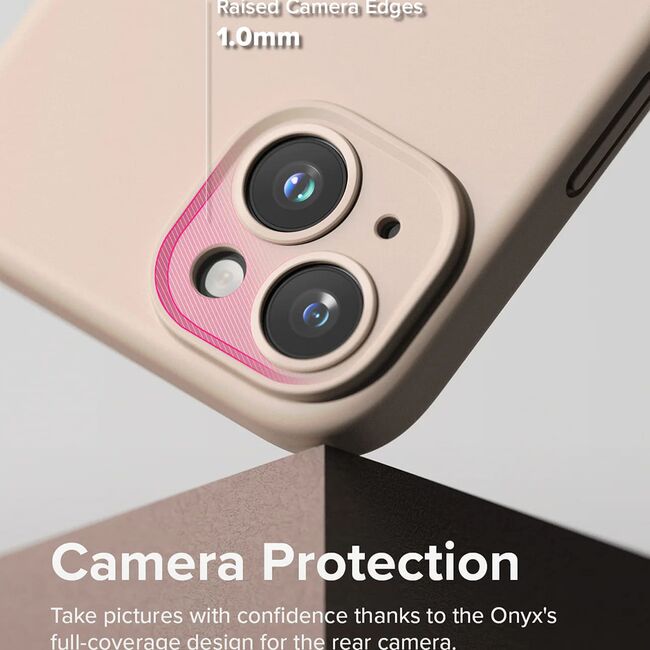 Husa iPhone 15 Plus cu MagSafe Ringke Silicone Magnetic, pink sand