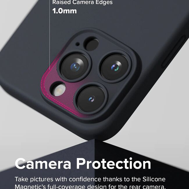 Husa iPhone 15 Pro Max cu MagSafe Ringke Silicone Magnetic, stone
