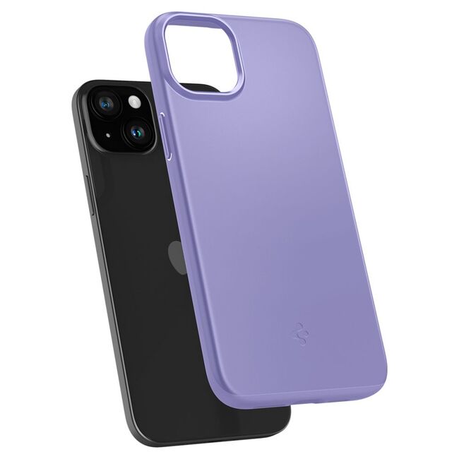 Husa iPhone 15 Spigen Thin Fit, iris purple