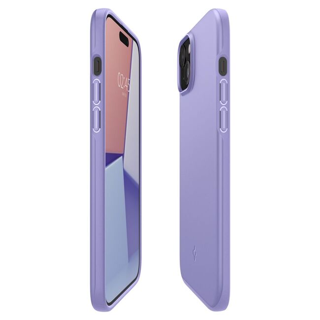 Husa iPhone 15 Spigen Thin Fit, iris purple