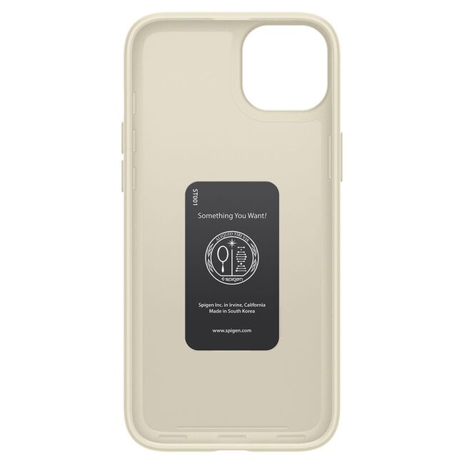 Husa iPhone 15 Spigen Thin Fit, Mute Beige