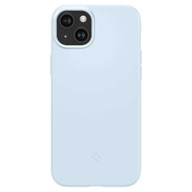 Husa iPhone 15 Spigen Thin Fit, mute blue