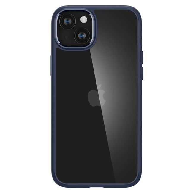 Husa iPhone 15 Spigen Ultra Hybrid, clear - navy blue