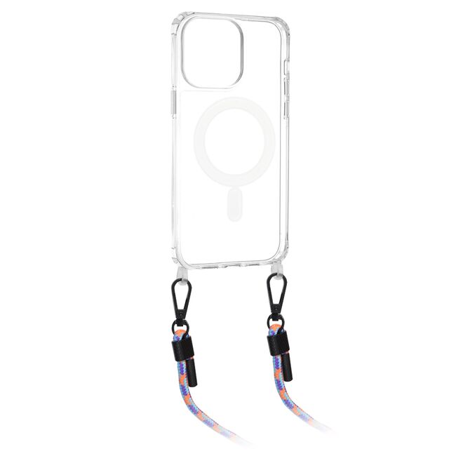 Husa iPhone 15 Techsuit Acrylic MagSafe Crossbody, multicolor