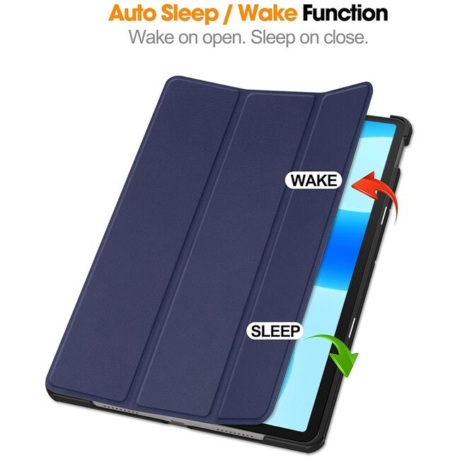 Husa Huawei MatePad 11.5 inch UltraSlim de tip stand, functie wake-up/sleep, navy blue