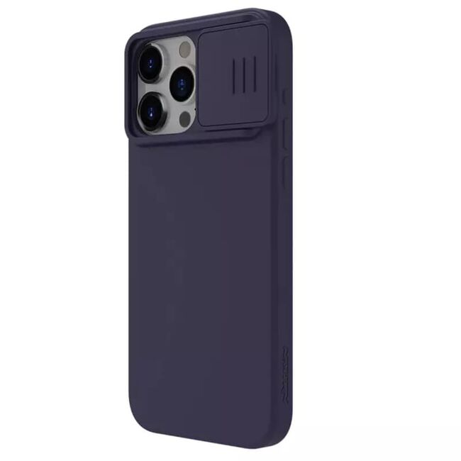 Husa iPhone 15 Pro Nillkin CamShield Silky MagSafe, violet
