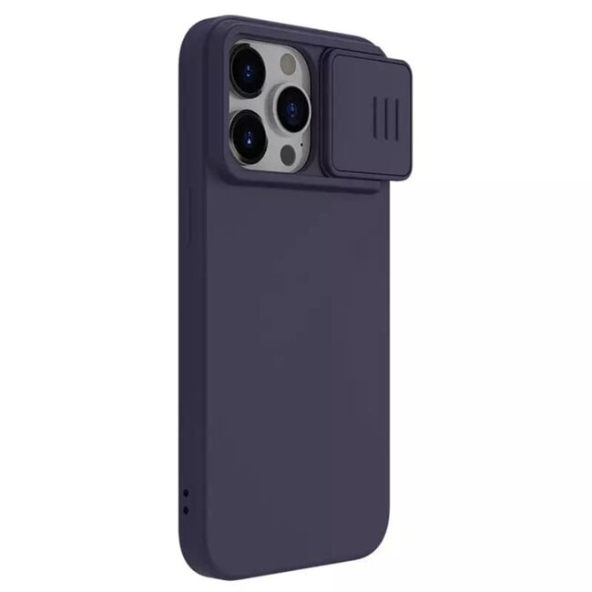 Husa iPhone 15 Pro Nillkin CamShield Silky MagSafe, violet