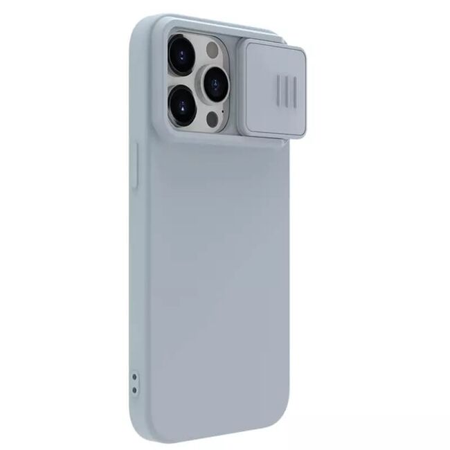 Husa iPhone 15 Pro Max Nillkin CamShield Silky MagSafe, star grey