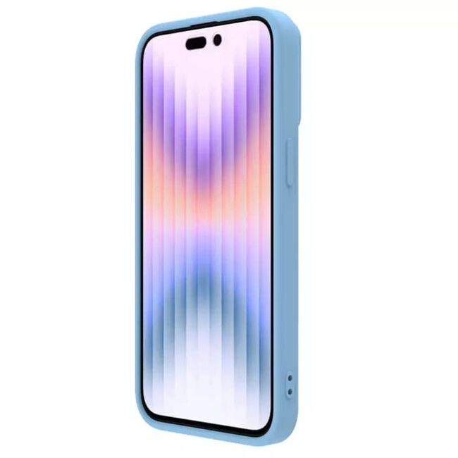 Husa iPhone 15 Pro Max Nillkin CamShield Silky MagSafe, Haze Blue