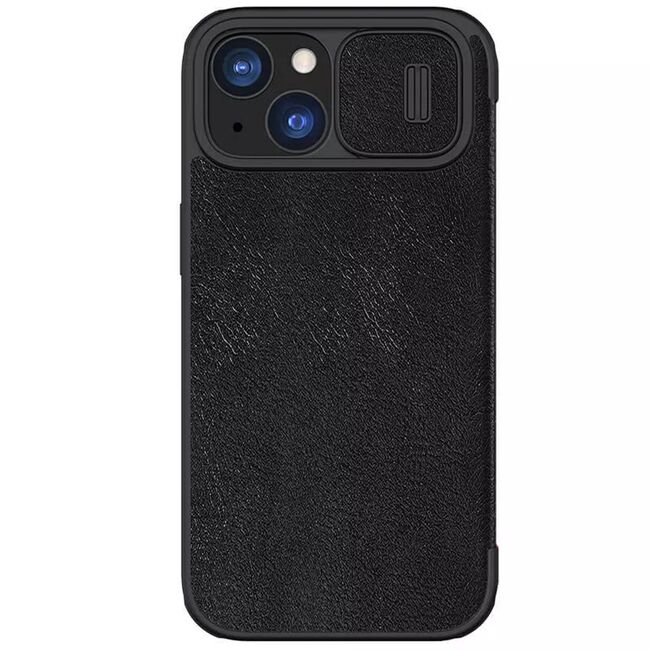 Husa iPhone 15 Plus Nillkin QIN Pro Leather, negru