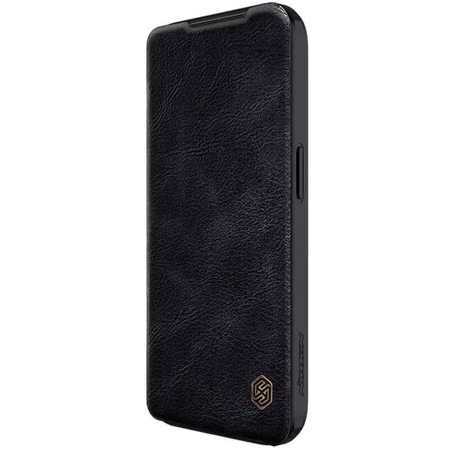 Husa iPhone 15 Pro Max Nillkin QIN Pro Leather, negru