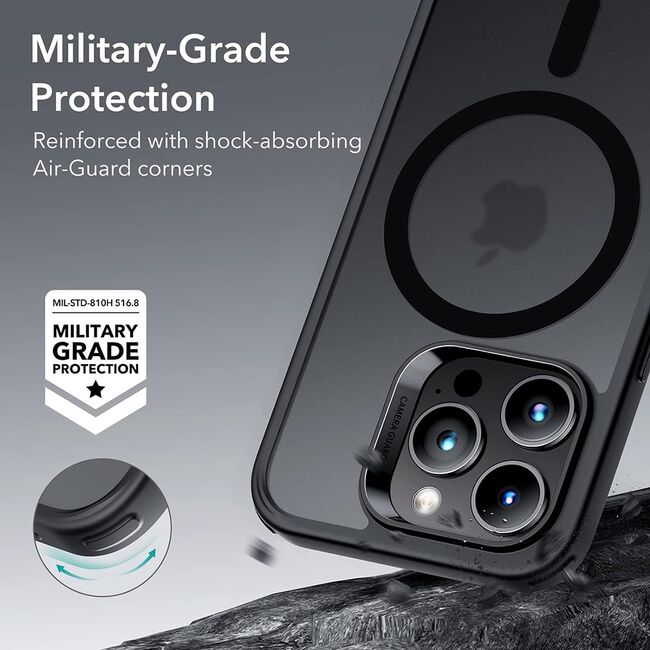 Husa iPhone 14 Pro Max ESR Classic Hybrid Halolock MagSafe, Frosted Black