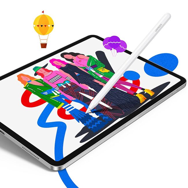 Stylus Pen (15910) Ugreen pentru iPad Pro 11 inch, iPad Pro 12.9 inch (2018/2020/2021/2022), iPad Air 4/5, iPad mini 6, alb