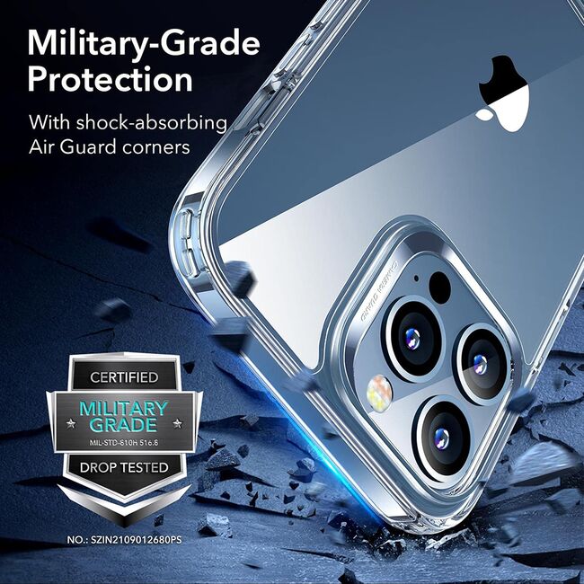 Husa iPhone 13 Pro Max ESR Air Shield Boost Kickstand, transparenta