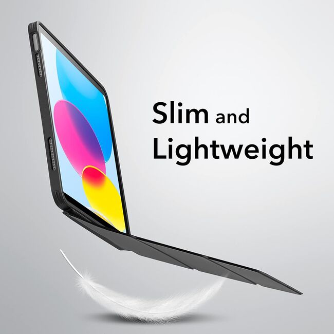 Husa iPad 10 2022 10.9 inch ESR - Ascend Hybrid cu capac magnetic, functie stand si sleep/wake-up - negru