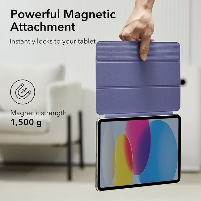 Husa iPad 10 2022 10.9 inch ESR - Rebound Magnetic functie stand si sleep/wake-up - lavender