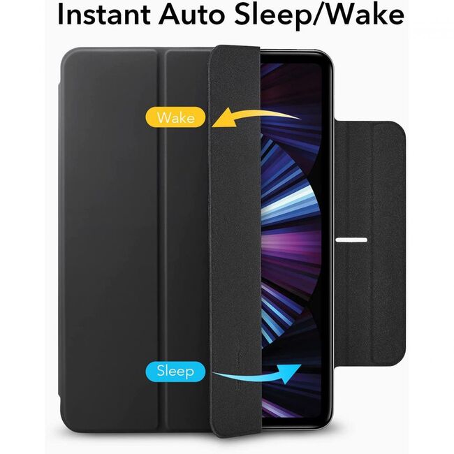 Husa iPad Pro 11 inch 2022 / 2021 ESR - Rebound Magnetic functie stand si sleep/wake-up - rugged black