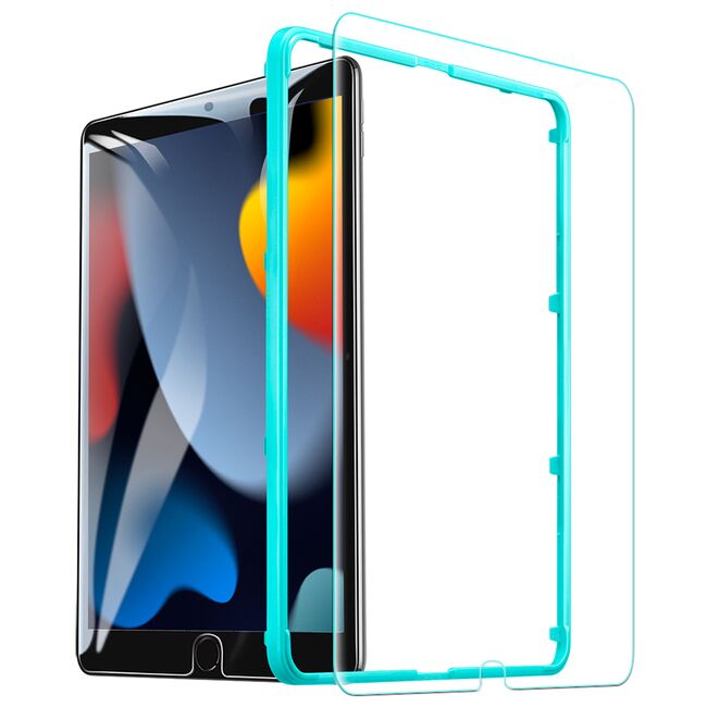 Folie de protectie iPad 10.2 inch 9 / 8 / 7, 2021/ 2020/ 2019 ESR - Tempered Glass 9H cu aplicator, clear