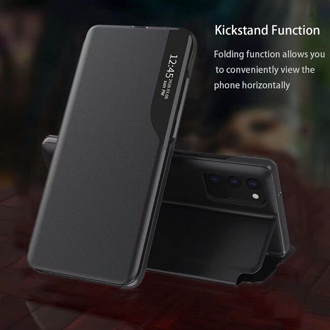 Husa Xiaomi 13T / 13T Pro Eco Leather View flip tip carte, negru