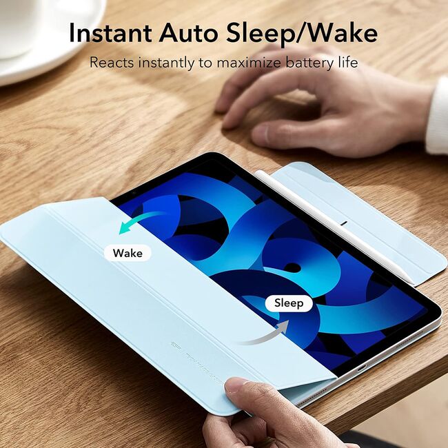 Husa iPad Air 5 2022 / iPad Air 4 2020 ESR - Rebound Magnetic functie stand si sleep/wake-up - sky blue