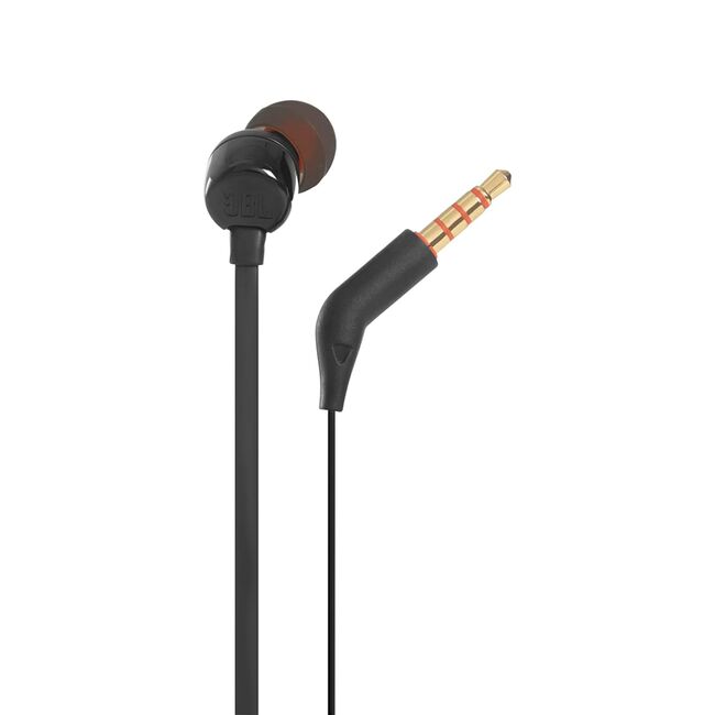 Casti audio cu fir, in-ear JBL T110, mufa Jack 3.5mm, negru