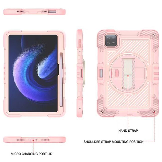 Husa Xiaomi Pad 6 / 6 Pro Techsuit StripeShell 360, roz