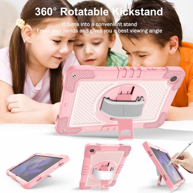 Husa pentru Samsung Galaxy Tab A9+ Plus 11 inch SM-X210 / X215 Heavy Duty Rugged, pink