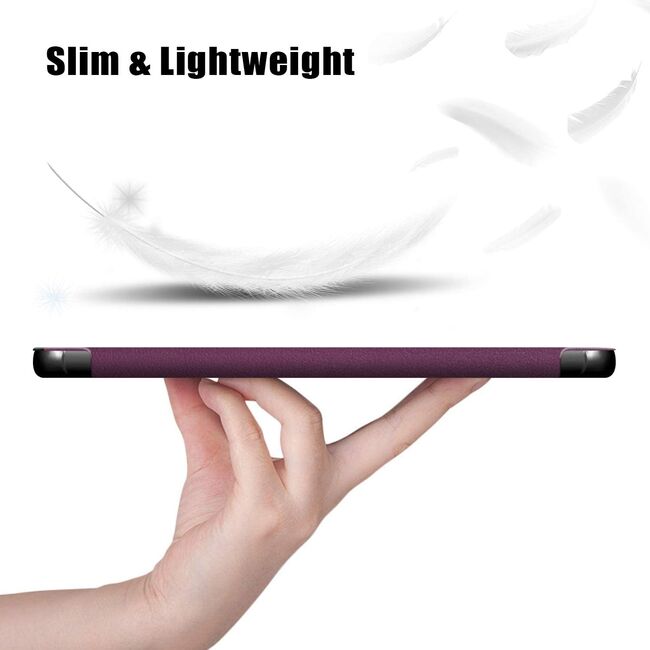 Husa Samsung Galaxy Tab A9+ Plus 11 inch UltraSlim de tip stand, functie sleep/wake-up, mov