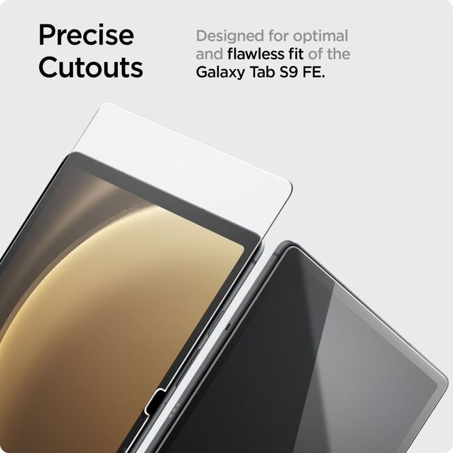 Folie sticla Samsung Galaxy Tab S9 FE Spigen Glas.tR Slim, transparenta