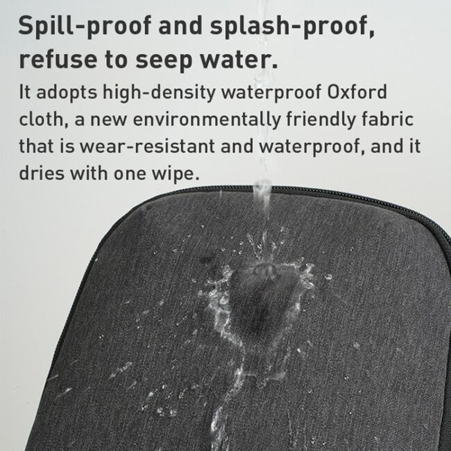 Geanta sling, crossover Waterproof Oxford Cloth Yesido WB33, gri