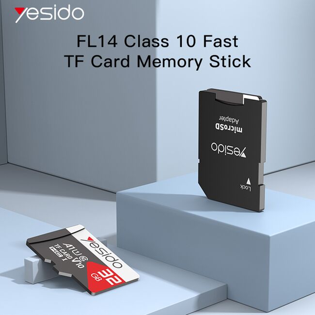 Card de memorie, spatiu de stocare + adaptor Yesido FL14, 32GB