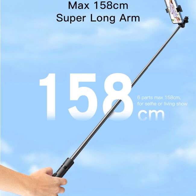 Selfie stick trepied cu telecomanda Yesido SF13, negru