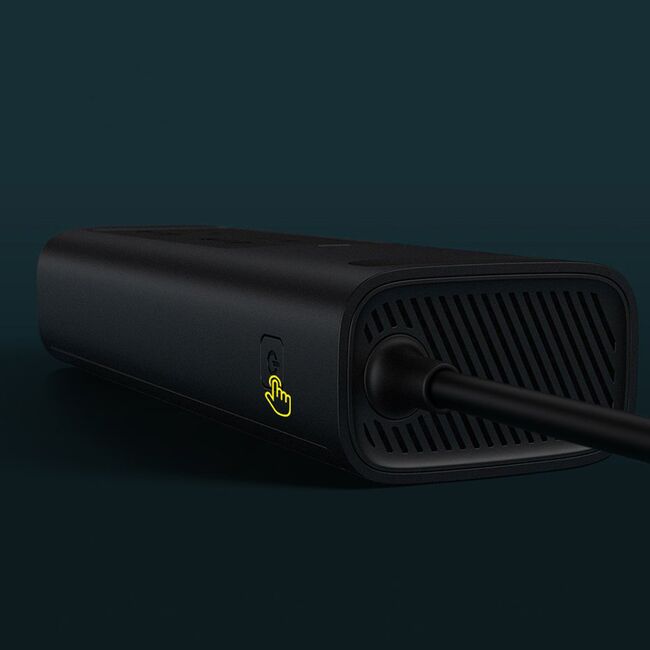 Invertor auto 12V 220V Baseus, 150W, negru, CRNBQ-A01