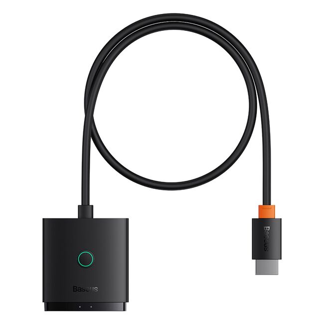 Adaptor Switch HDMI Baseus Bi-Directional HDMI la 2 x HDMI, 4K @ 60 Hz cu cablue 1m, negru