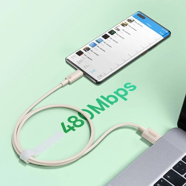 Cablu date USB Type-C Baseus, 100W, 480Mbps, 1m, P10360203631-00
