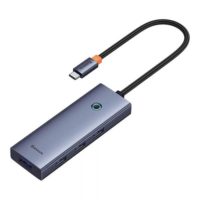 Hub 6 in 1, adaptor USB Type-C la 1 x HDMI, 4xUSB, 1 x Type-C, 4K@60Hz, Baseus, B00052807813-01