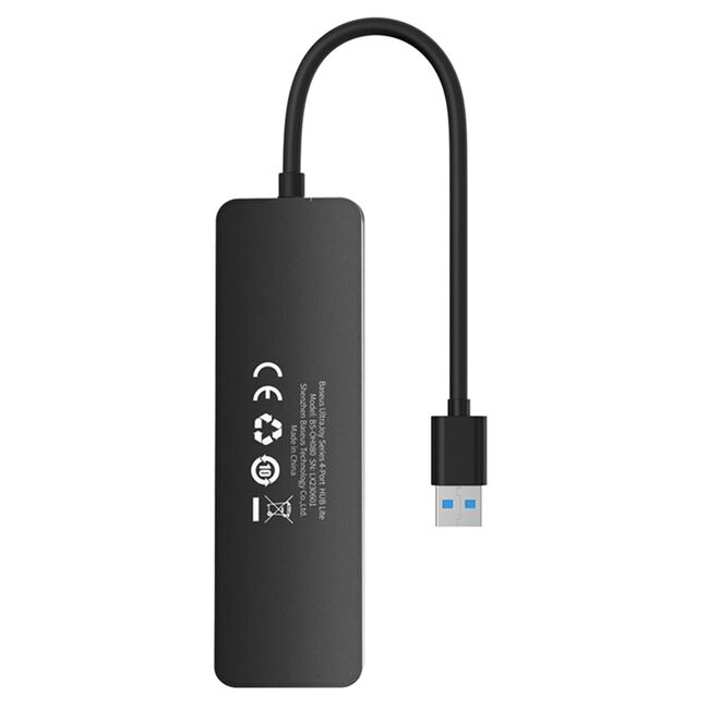 Hub, docking station USB la 4 x USB 3.0, Baseus, 5Gbps, 15cm, B0005280B111-00