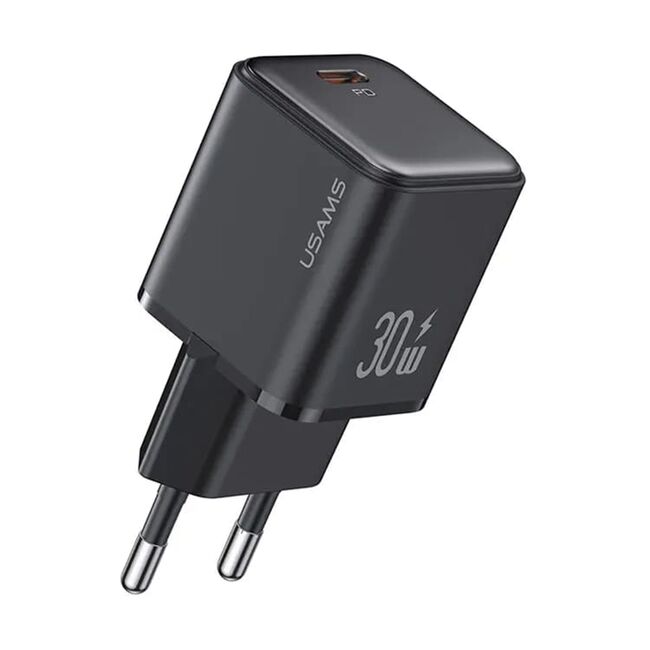 Incarcator tip C PD30W Fast Charging Usams, negru, US-CC186