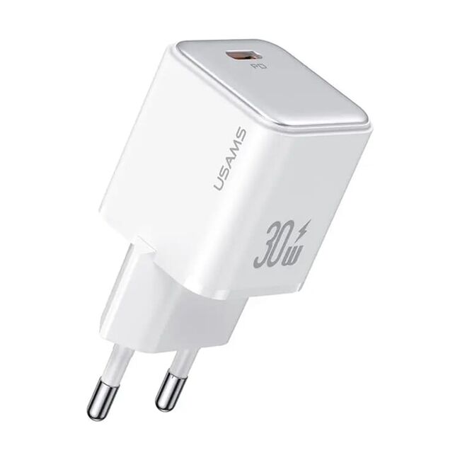 Incarcator tip C PD30W Fast Charging Usams, alb, US-CC186