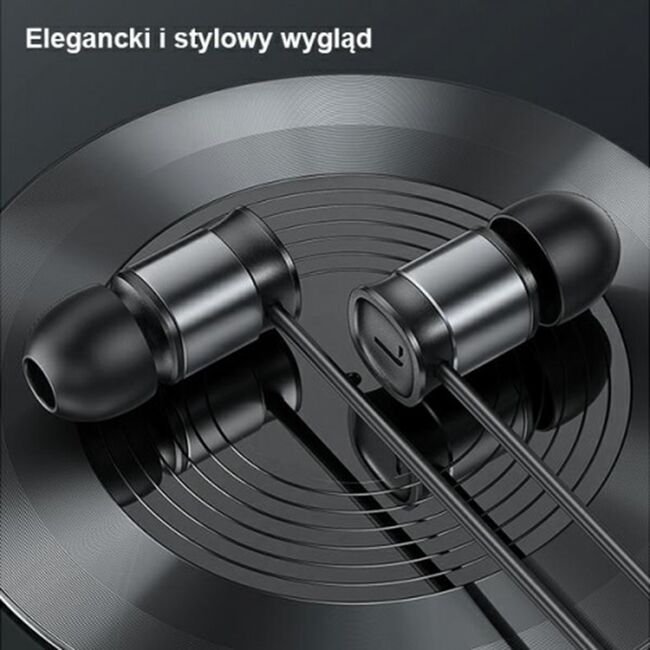 Casti Type-C in Ear cu microfon Usams EP-46, negru, HSEP4603