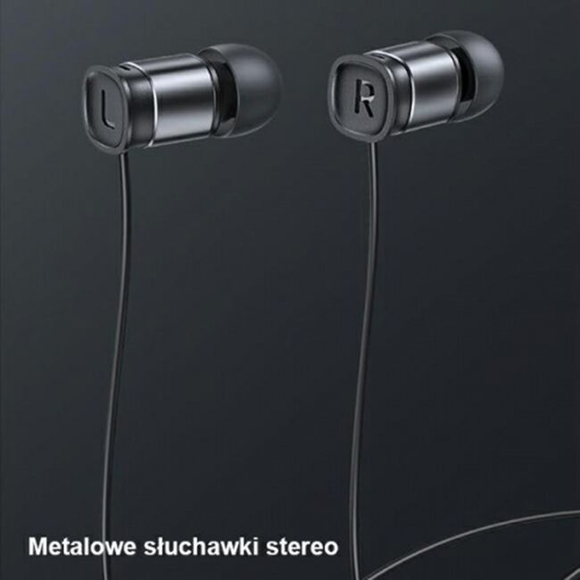 Casti Type-C in Ear cu microfon Usams EP-46, negru, HSEP4603